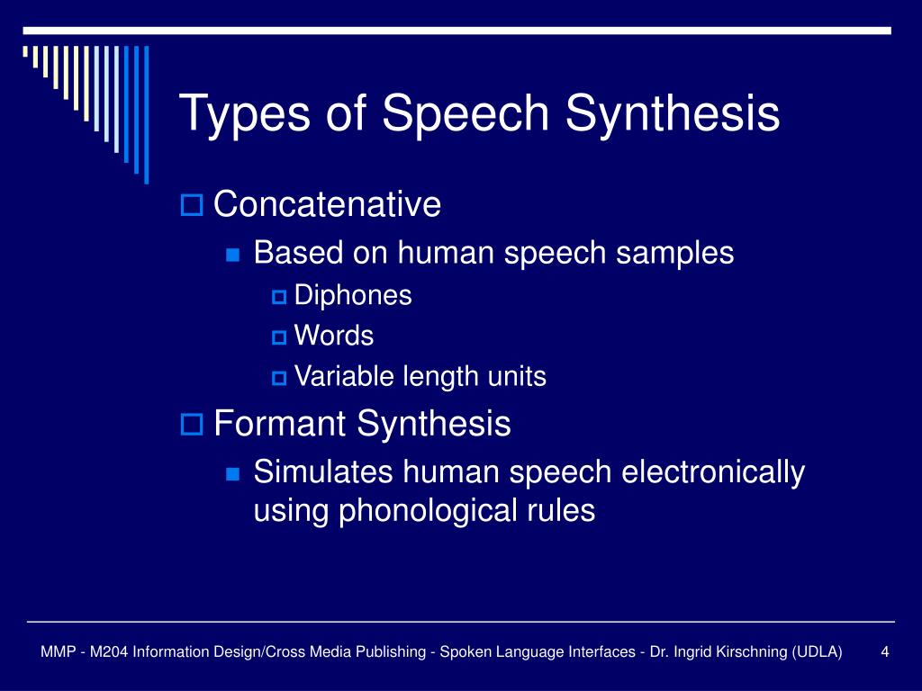 the speech synthesis definition