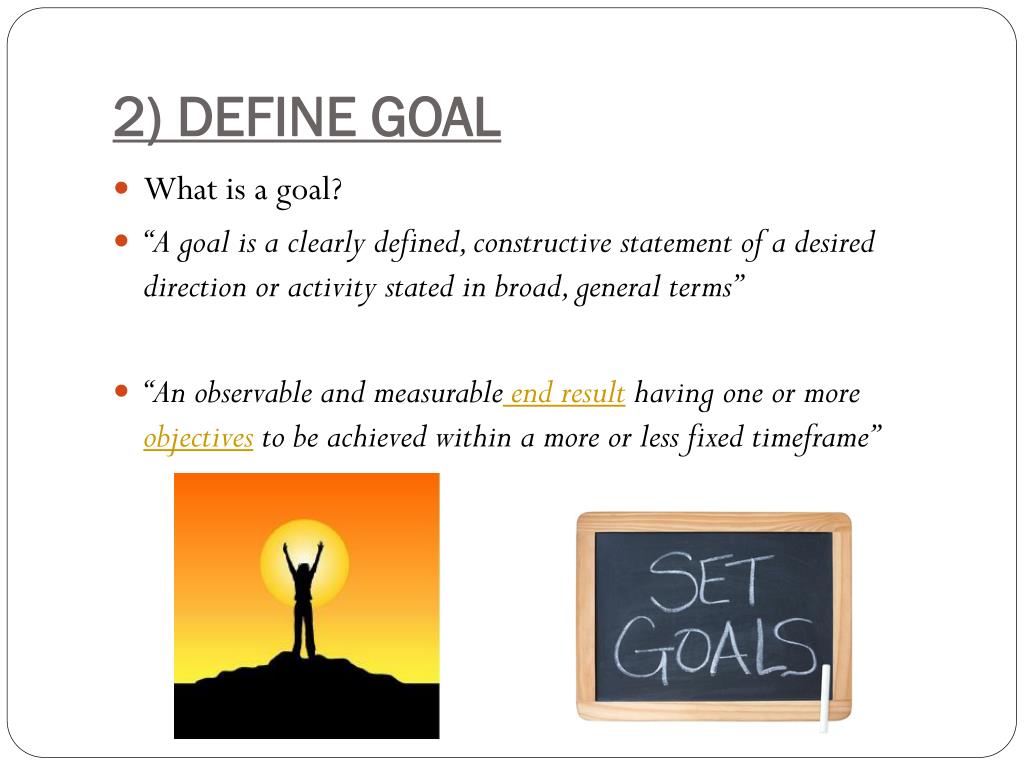 definition meaning and goals of presentation