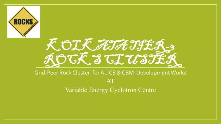 kolkata tier 3 rocks cluster n.