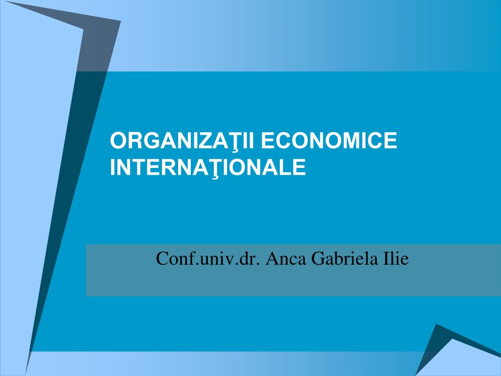 PPT - OR GANIZAŢII ECONOMICE INTERNAŢIONALE PowerPoint Presentation, free  download - ID:3732052