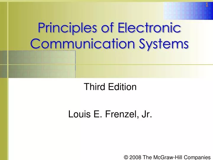 principles of electronic communication systems n.