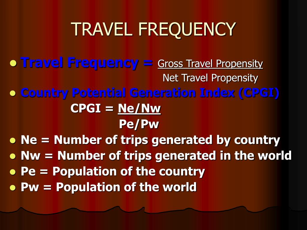 travel frequency meaning