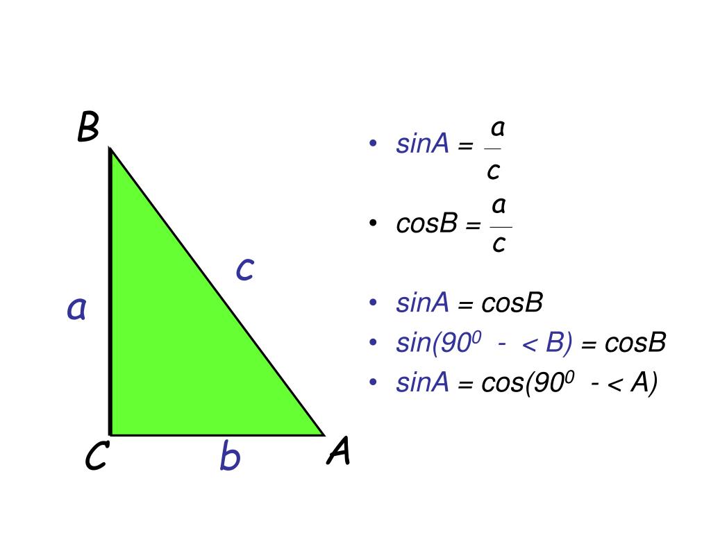 Sin c формула. Sina*COSB=1. Sina COSB формула. COSB прямоугольный треугольник. Cosa COSB Sina SINB формула.