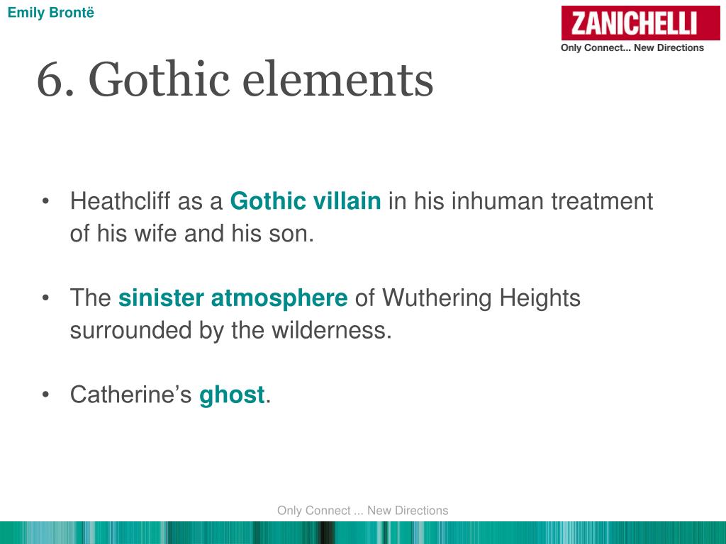 How does Emily Bronte use Gothic elements