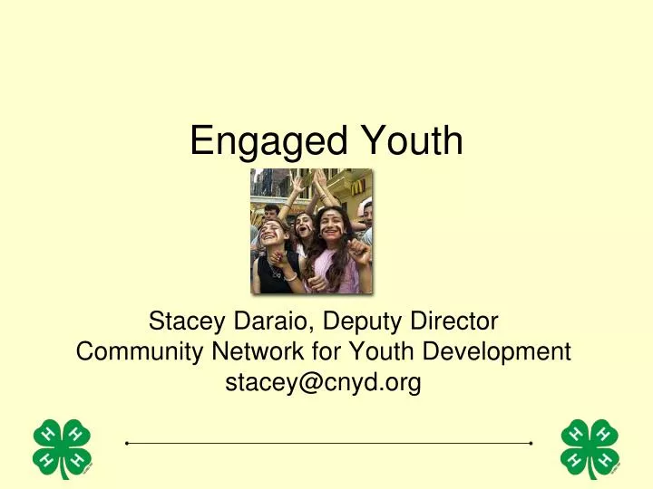 engaged youth n.
