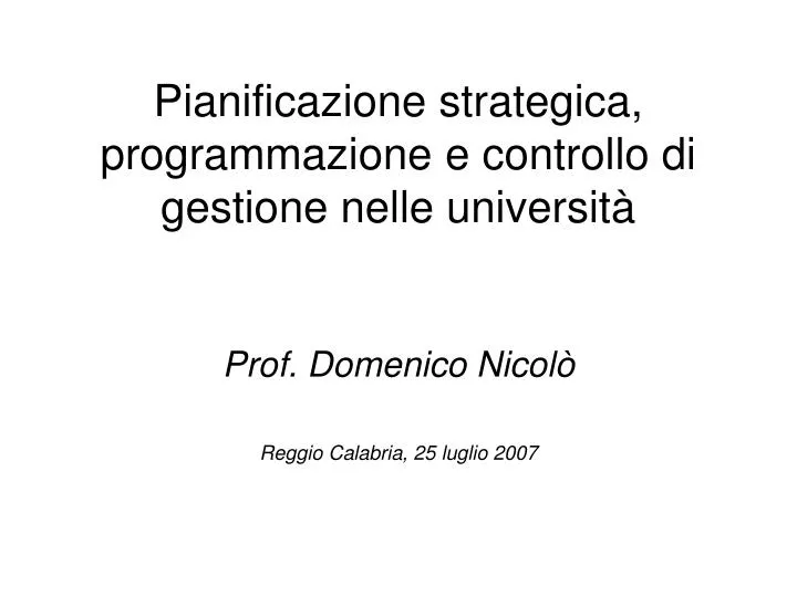 Guida al controllo di gestione: 2° parte la Pianificazione ...