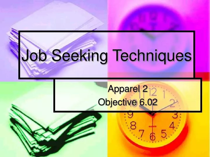 job seeking techniques n.