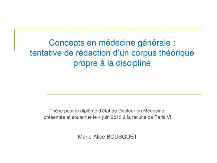 diaporama thèse médecine – these de médecine générale – Sydneycrst
