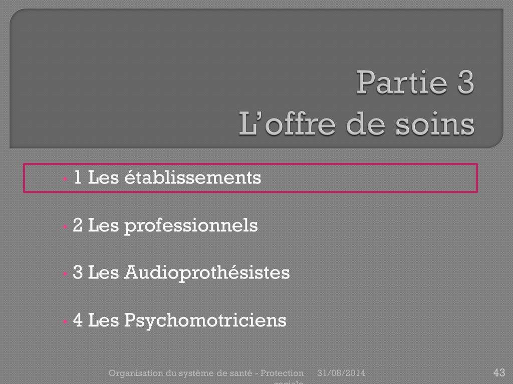 Offre De Soins Definition St2s PPT - Le Système de santé français PowerPoint Presentation, free
