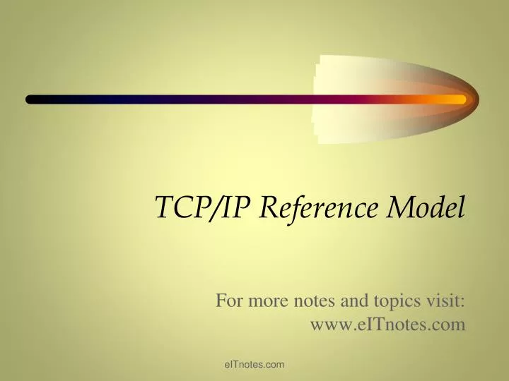 PPT - TCP/IP Reference Model PowerPoint Presentation, free download ...