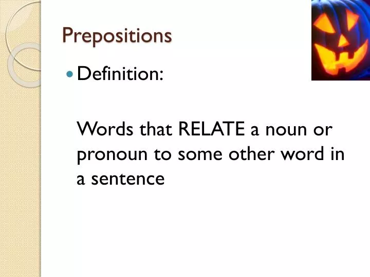 prepositions n.
