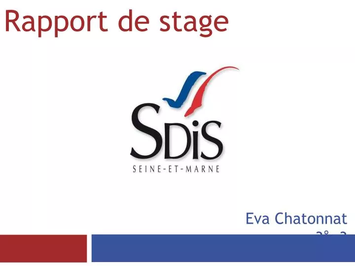 PPT  Rapport de stage PowerPoint Presentation, free download  ID3738400