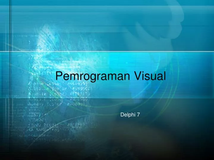 PPT - Pemrograman Visual PowerPoint Presentation, free download - ID ...
