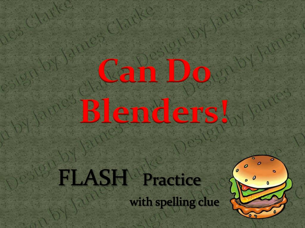 PPT Can Do Blenders! PowerPoint Presentation, free download ID3740528