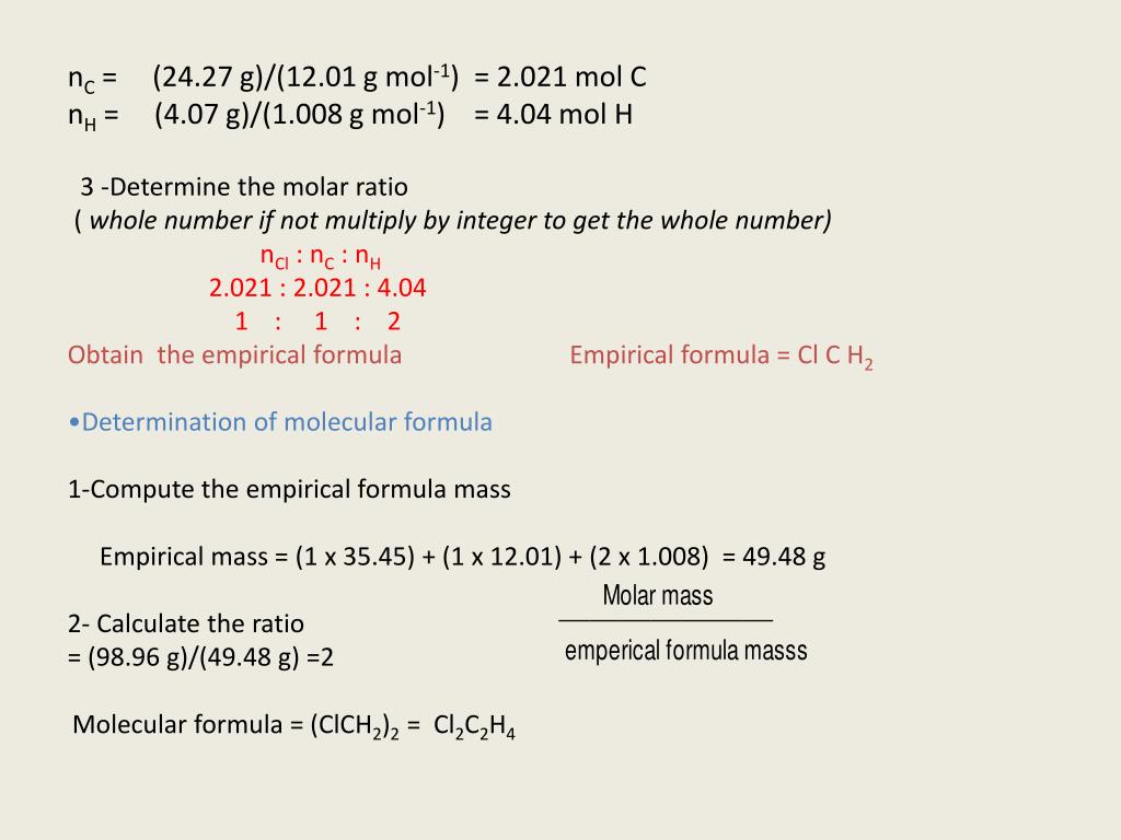 N And Cl Formula