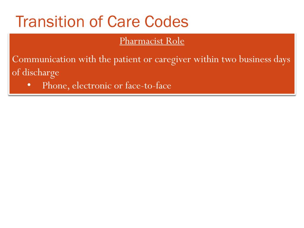 PPT Clinical Pearl Transitions of Care A Primary Care Perspective