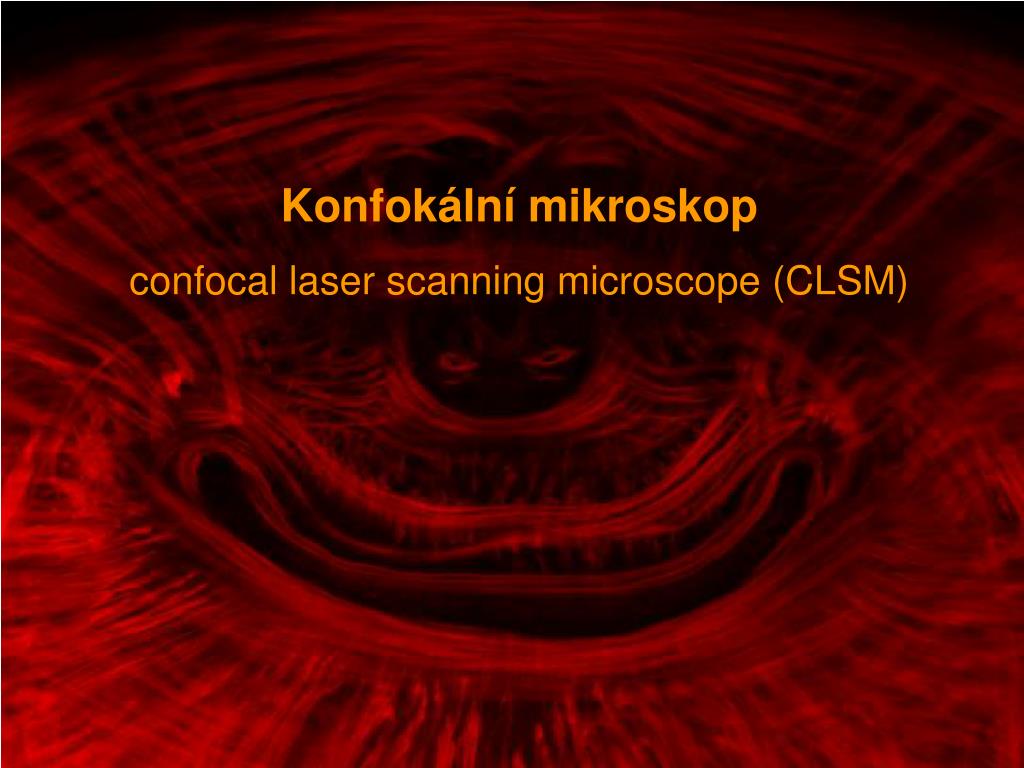 PPT - Konfokální mikroskop confocal laser scanning microscope (CLSM)  PowerPoint Presentation - ID:3742756