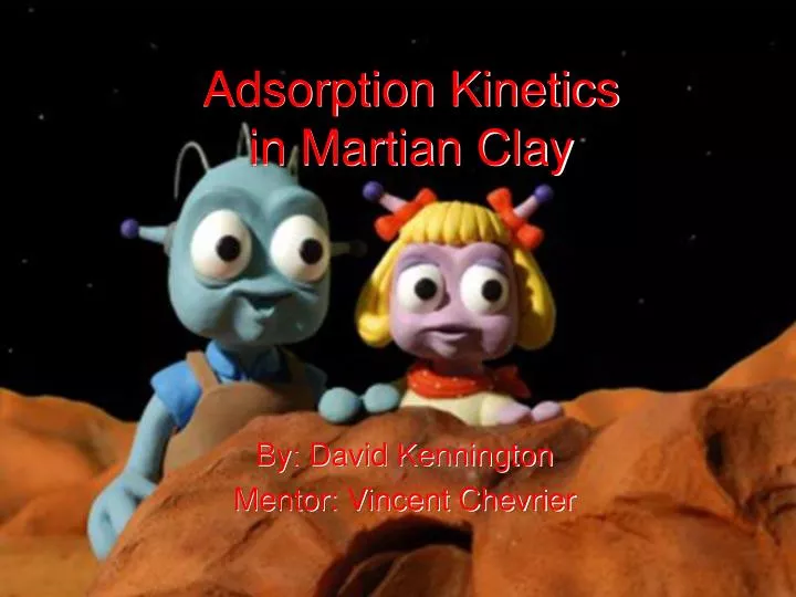 adsorption kinetics in martian clay n.