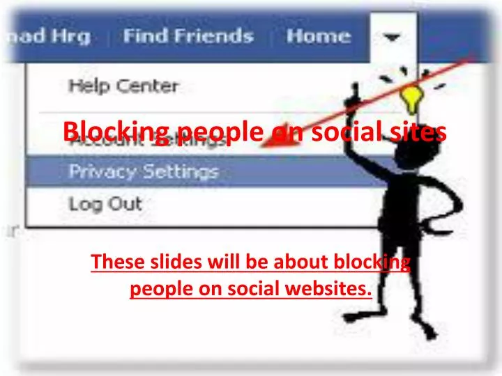 Ppt Blocking People On Social Sites Powerpoint Presentation