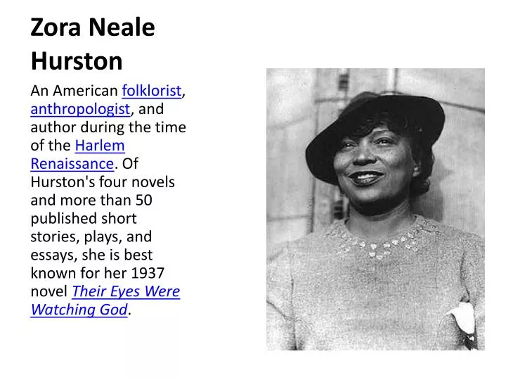 Ppt Zora Neale Hurston Powerpoint Presentation Free Download Id 3743674