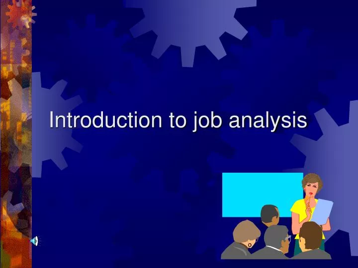 introduction to job analysis n.