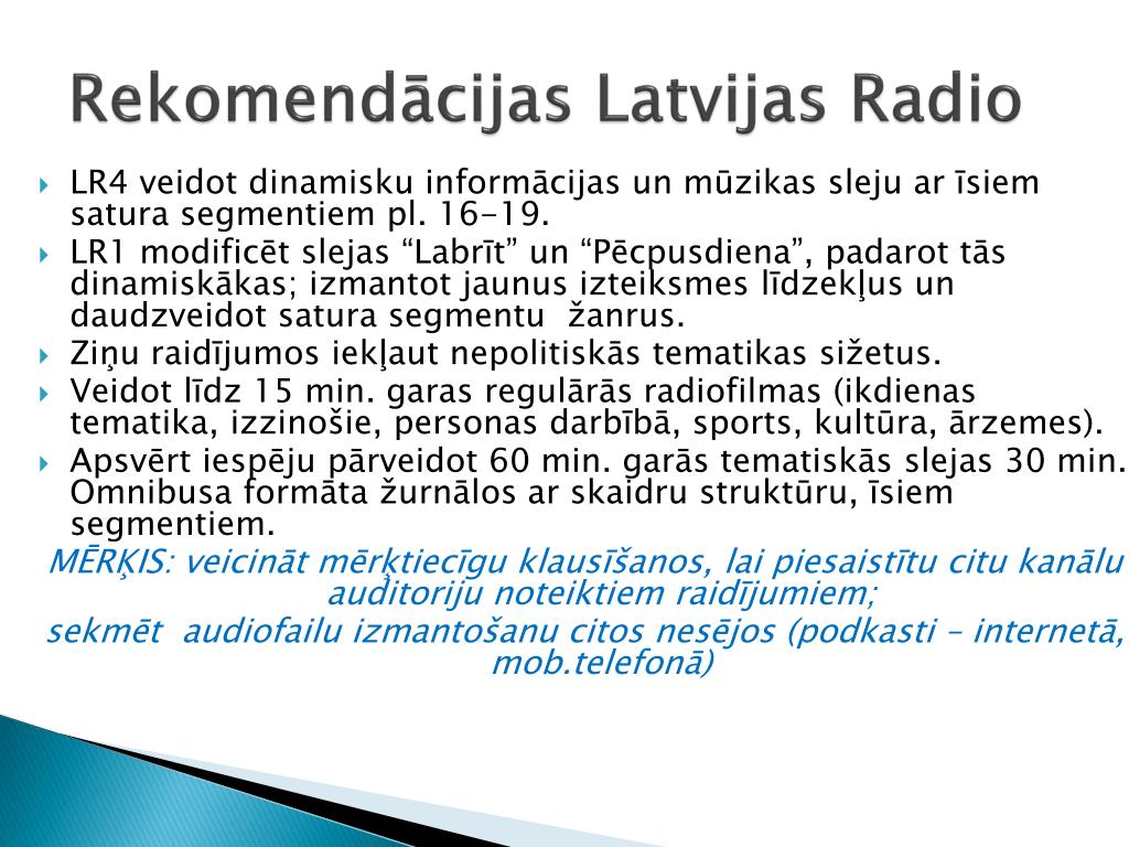 PPT - Radio Latvijā 2012 PowerPoint Presentation, free download - ID:3744053
