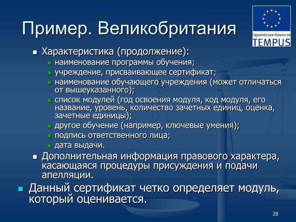 Название программы обучения.