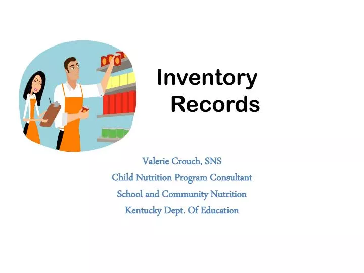 inventory records n.