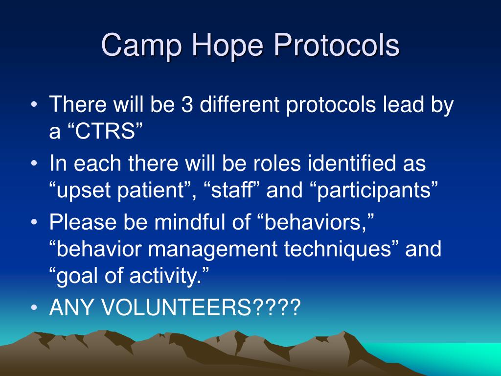 PPT CAMP HOPE PowerPoint Presentation, free download ID3746239