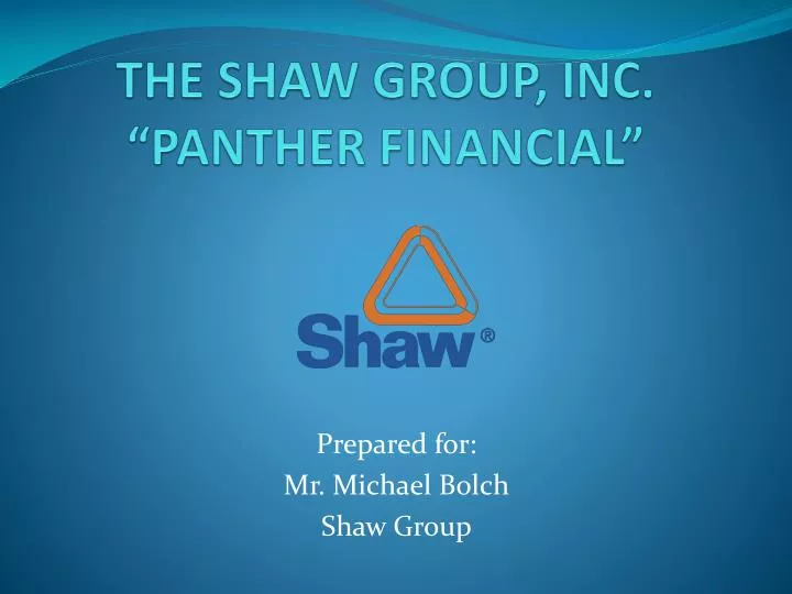 Shaw Group Inc The 34