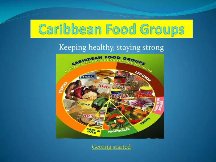 Caribbean Food Groups Chart