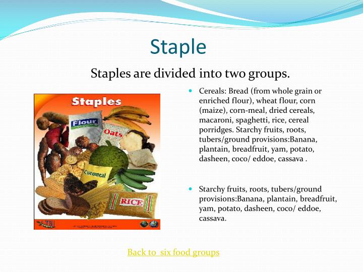 PPT Caribbean Food Groups PowerPoint Presentation ID3749532
