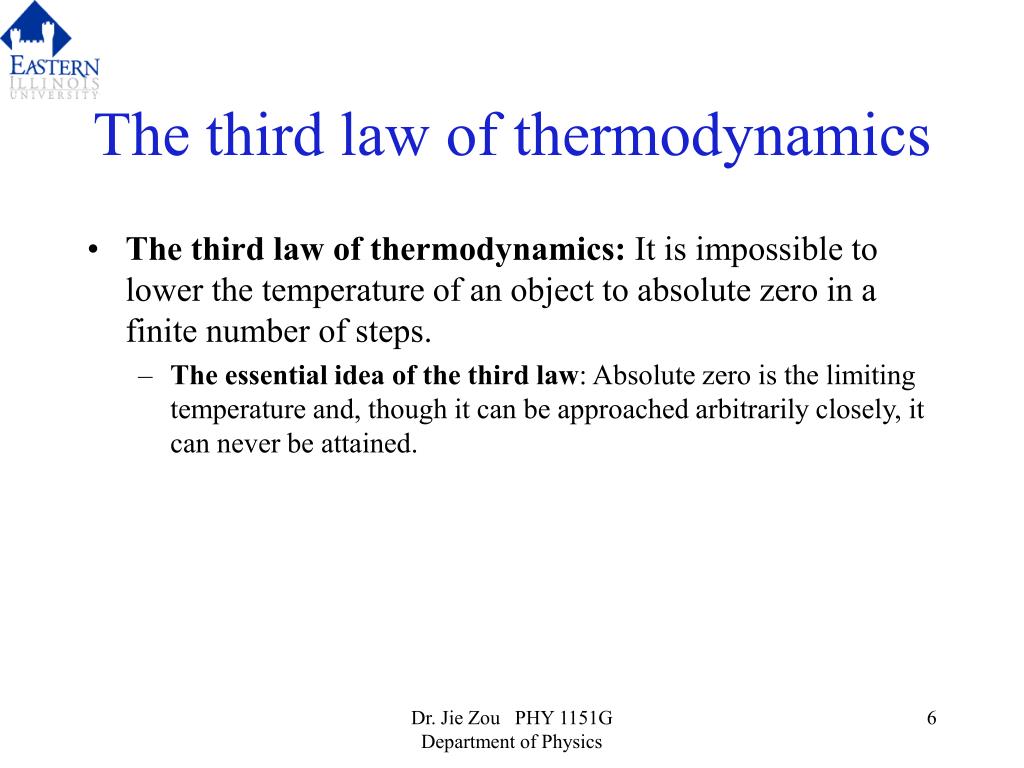 PPT - Chapter 18 The Laws Of Thermodynamics PowerPoint Presentation ...