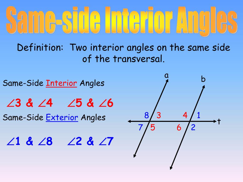 Ppt Section 3 1 Definitions Parallel Lines And Angles