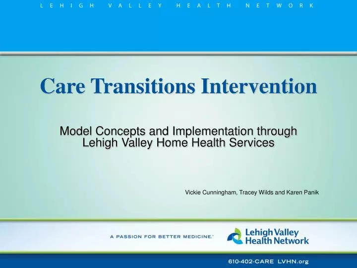 PPT - Care Transitions Intervention PowerPoint Presentation, free ...
