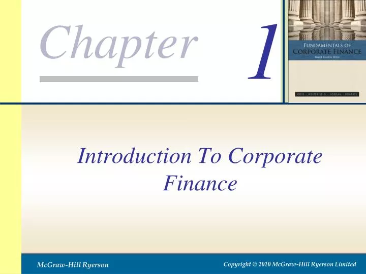 introduction to corporate finance n.