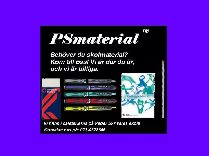 PPT - Skolmaterial i Cafeterian PowerPoint Presentation, free ...