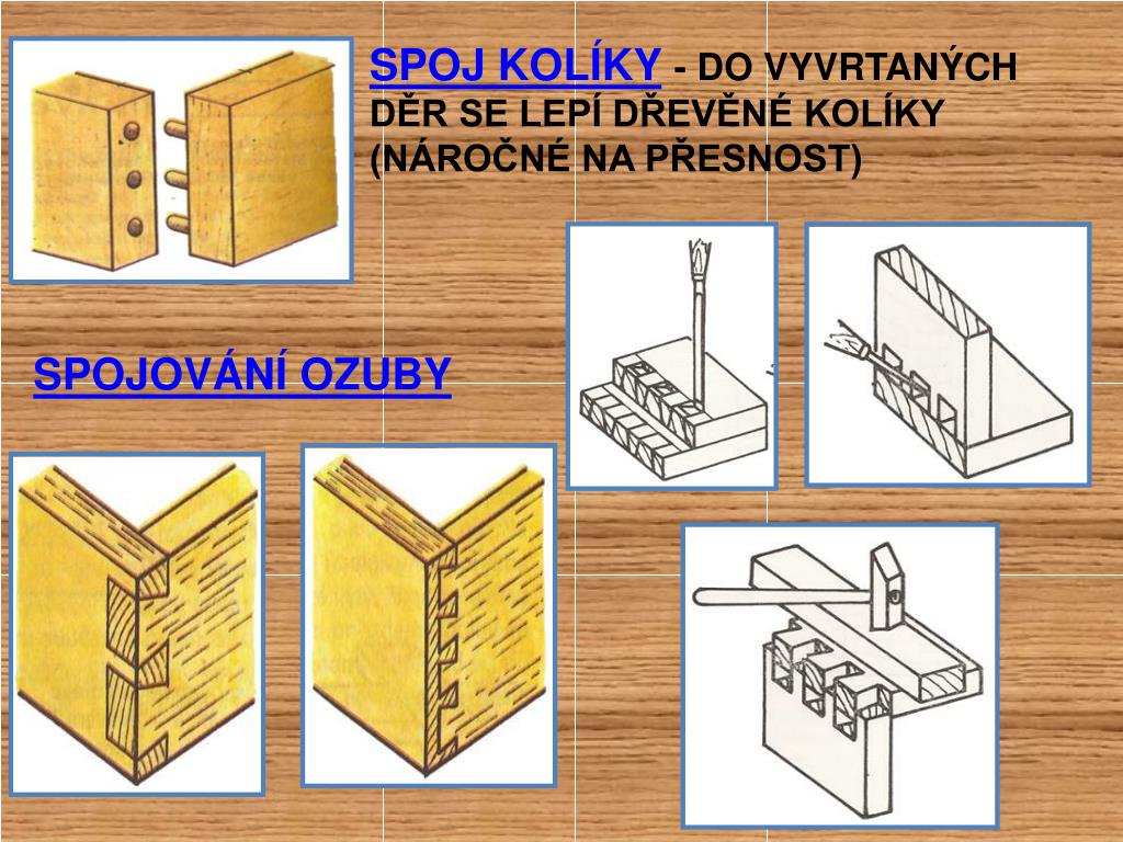 PPT - SPOJOVÁNÍ DŘEVA PowerPoint Presentation, free download - ID:3752324