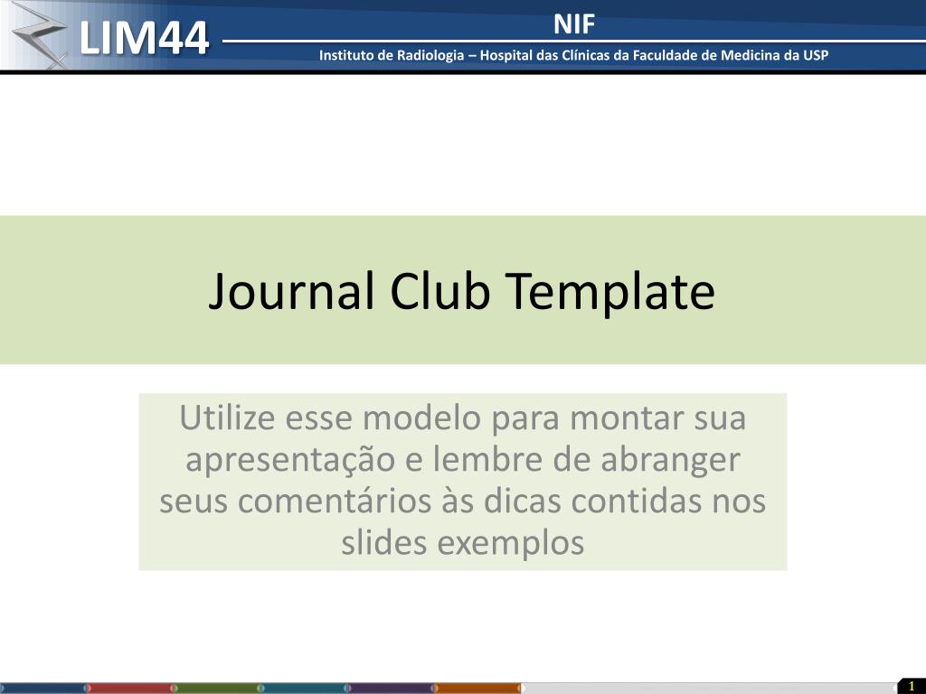 PPT Journal Club Template PowerPoint Presentation free download ID PPT Journal Club Template PowerPoint Presentation free download ID
