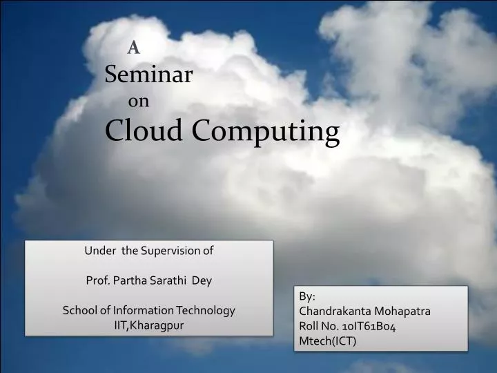 cloud computing ppt presentation for seminar