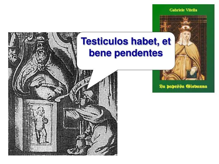PPT Testiculos habet, et bene pendentes PowerPoint Presentation, free