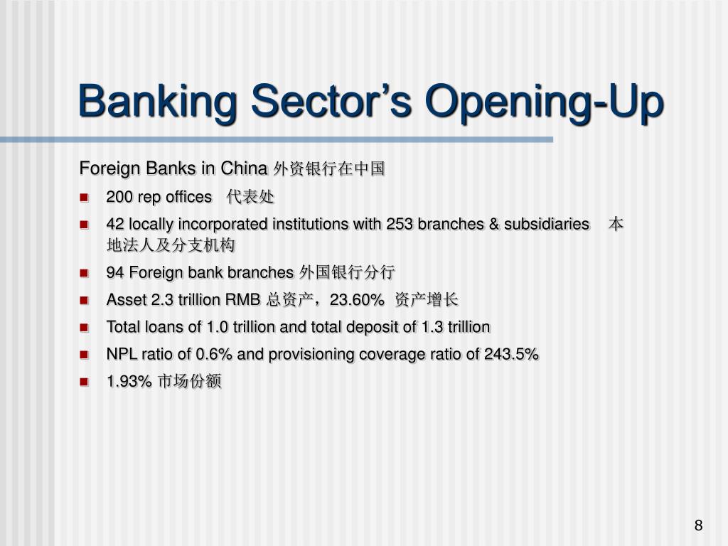 PPT 中国银行业 机遇与挑战 China Banking SectorChances and Challenges