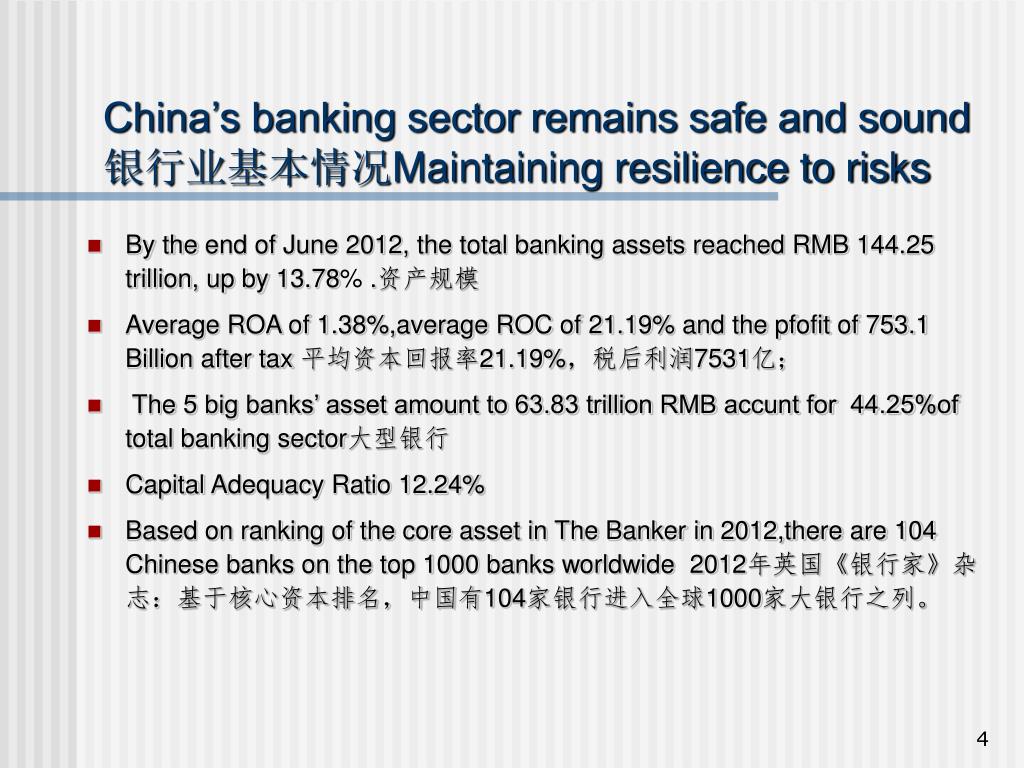 PPT 中国银行业 机遇与挑战 China Banking SectorChances and Challenges