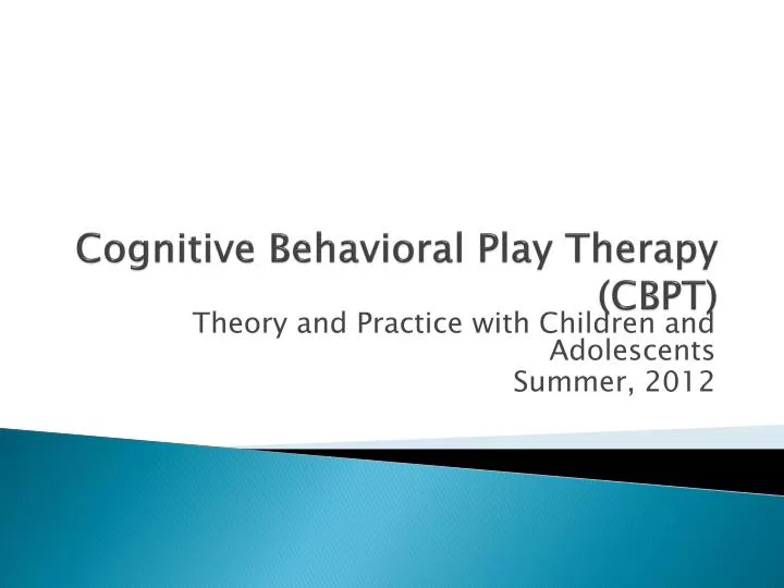 cognitive behavioral play therapy cognitive behavioral play therapy