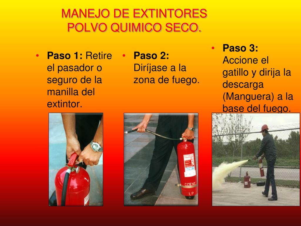 PPT - USO Y MANEJO DE EXTINTORES PowerPoint Presentation, free download -  ID:3756636