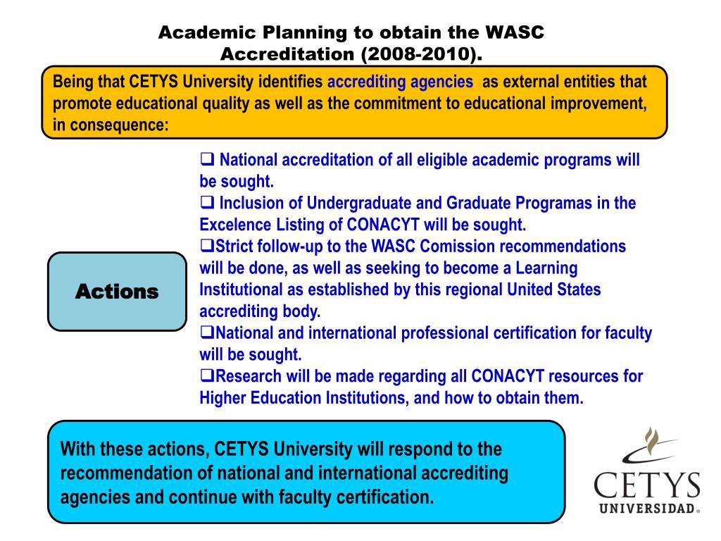 PPT Academic Planning for WASC Accreditation (20082010). Vice