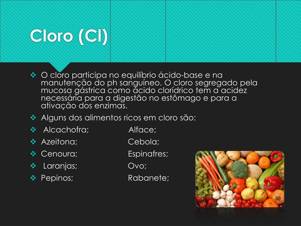 PPT Elementos Químicos nos alimentos PowerPoint Presentation, free