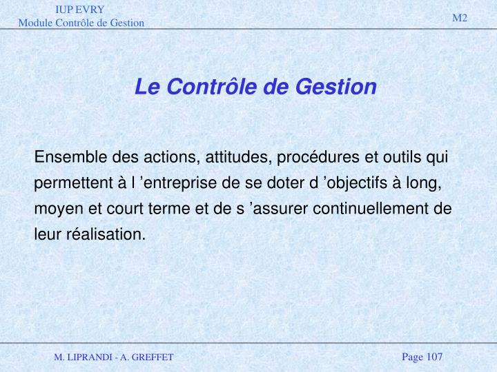 PPT - Le Contrôle De Gestion PowerPoint Presentation - ID:3758665