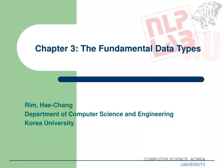 PPT - Chapter 3: The Fundamental Data Types PowerPoint Presentation ...