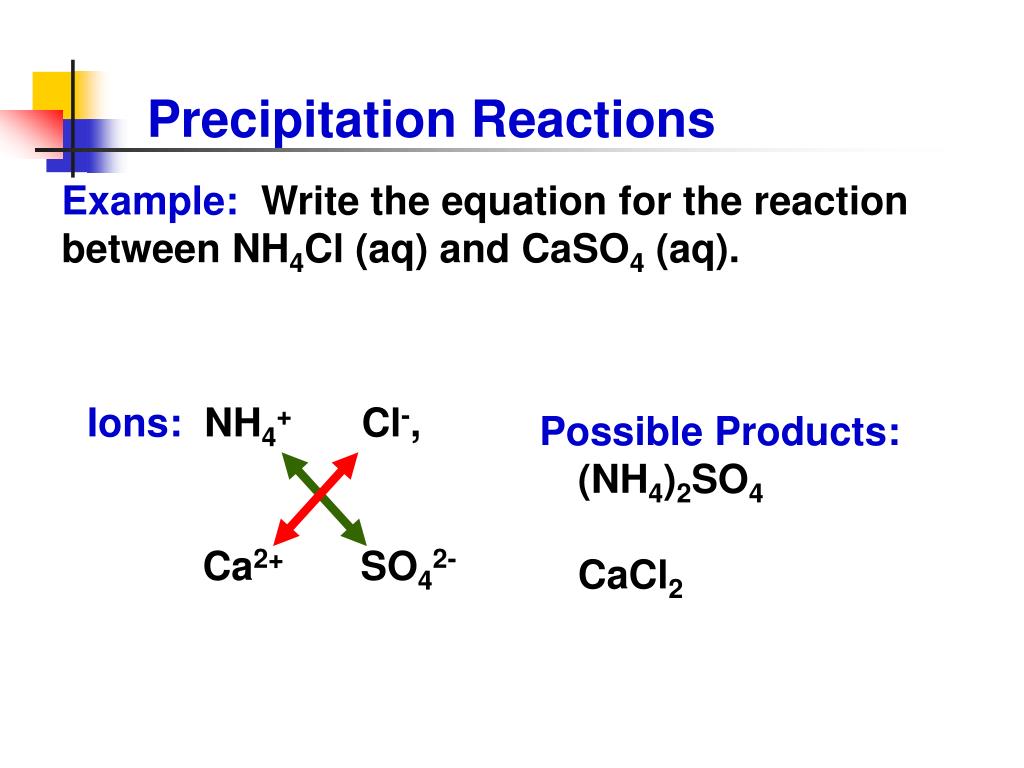 PPT - Precipitation Reactions PowerPoint Presentation, free download ...